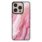 Telefoonhoesje voor iPhone 16 Pro Max met roze marmer opdruk