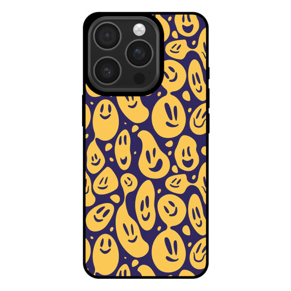 Telefoonhoesje voor iPhone 16 Pro met smiley opdruk