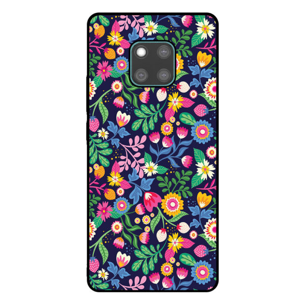 Huawei Mate 20 Pro telefoonhoesje met bloemen opdruk