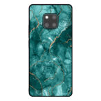 Huawei Mate 20 Pro telefoonhoesje met groen marmer opdruk