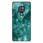 Huawei Mate 20 telefoonhoesje met groen marmer opdruk