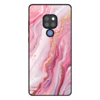 Huawei Mate 20 telefoonhoesje met roze marmer opdruk