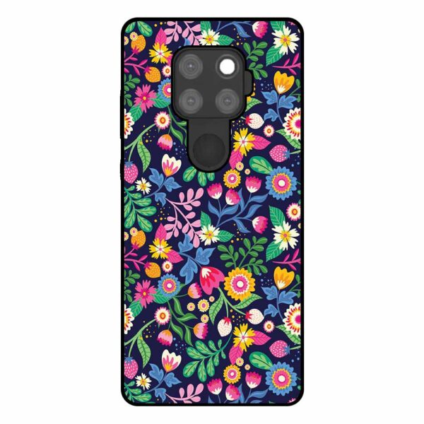 Huawei Mate 30 Lite telefoonhoesje met bloemen opdruk