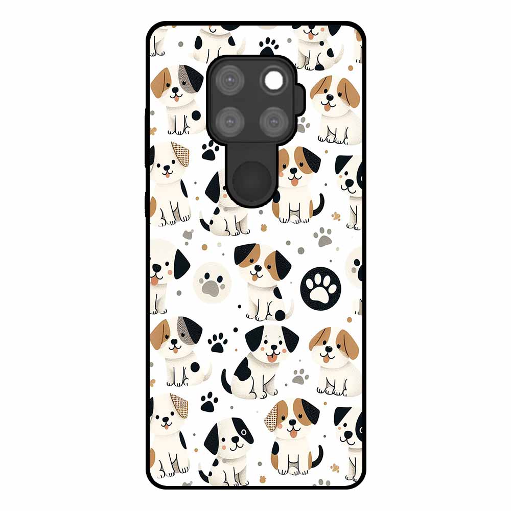 Huawei Mate 30 Lite telefoonhoesje met honden opdruk