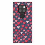 Huawei Mate 30 Lite telefoonhoesje met roze en rode hartjes opdruk