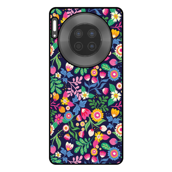 Huawei Mate 30 telefoonhoesje met bloemen opdruk