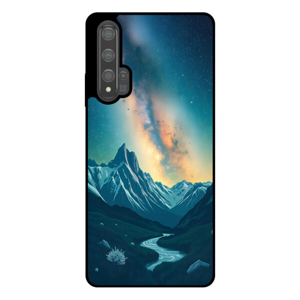 Huawei Nova 5T telefoonhoesje met sterrenhemel opdruk