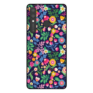 Huawei P Smart (2019) telefoonhoesje met bloemen opdruk