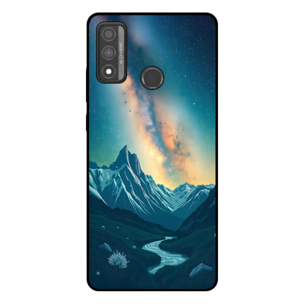 Huawei P Smart (2020) telefoonhoesje met sterrenhemel opdruk