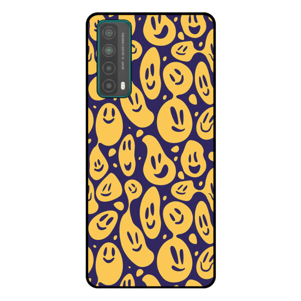 Huawei P Smart (2021) telefoonhoesje met smileys opdruk