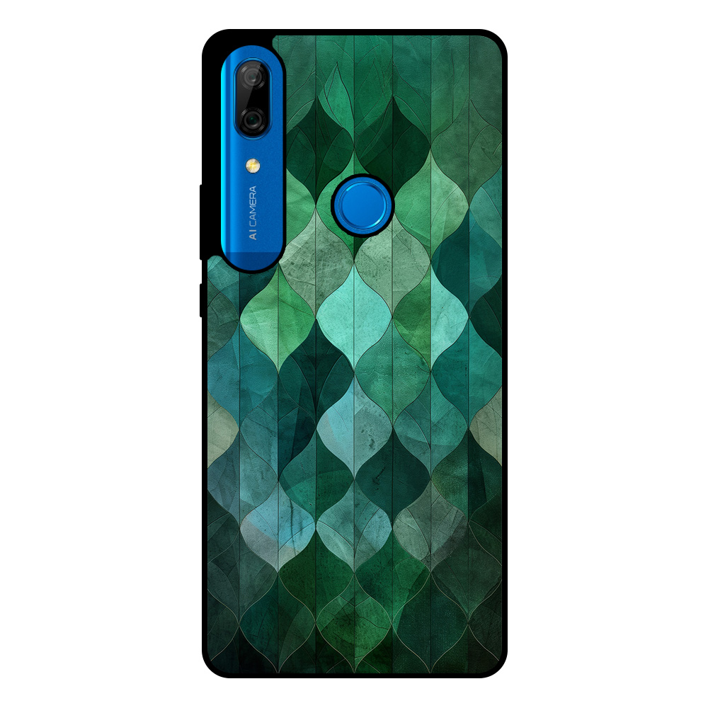 Huawei P Smart Z - Y9 Prime (2019) telefoonhoesje met groene bladeren opdruk