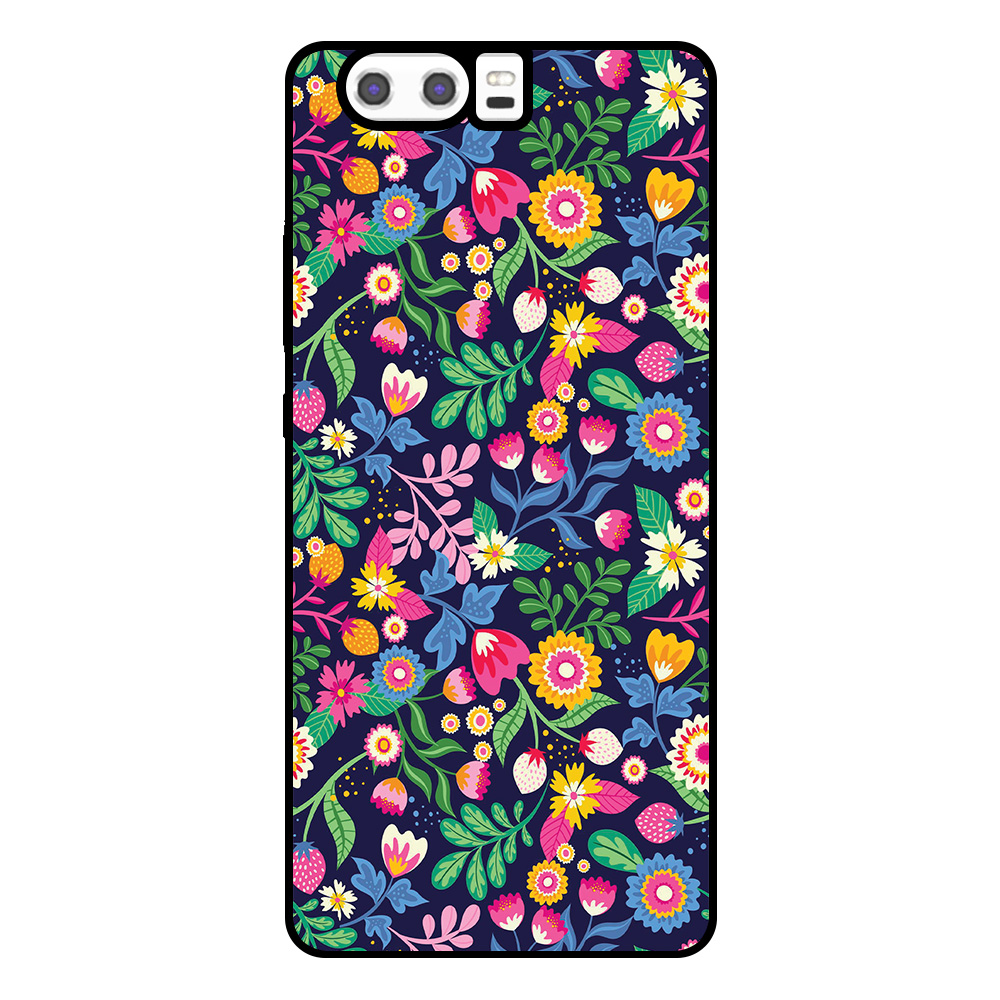 Huawei P10 telefoonhoesje met bloemen opdruk