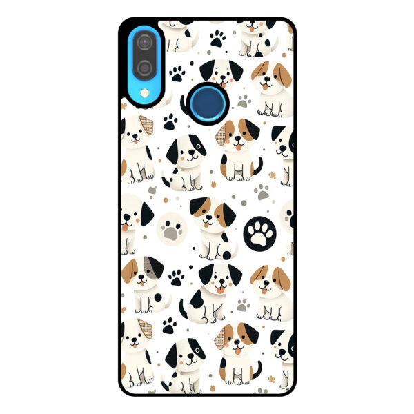 Huawei P20 Lite - Nova 3E telefoonhoesje met honden opdruk