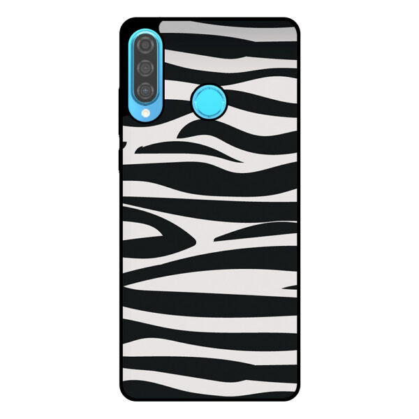 Huawei P30 Lite telefoonhoesje met zebra opdruk