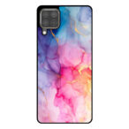 Huawei P40 Lite telefoonhoesje met regenboog marmer opdruk