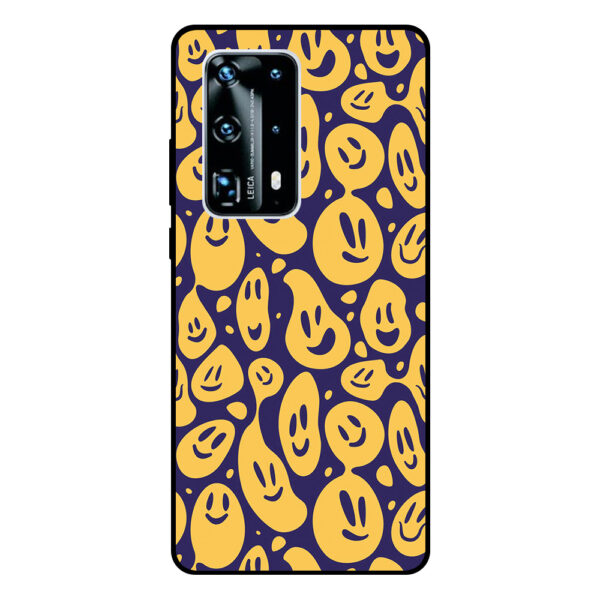 Huawei P40 Pro Plus telefoonhoesje met smileys opdruk