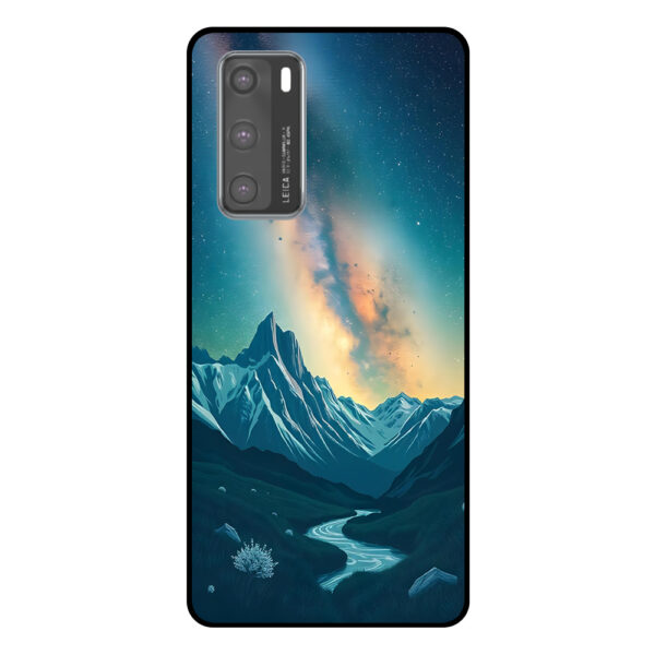 Huawei P40 telefoonhoesje met sterrenhemel opdruk