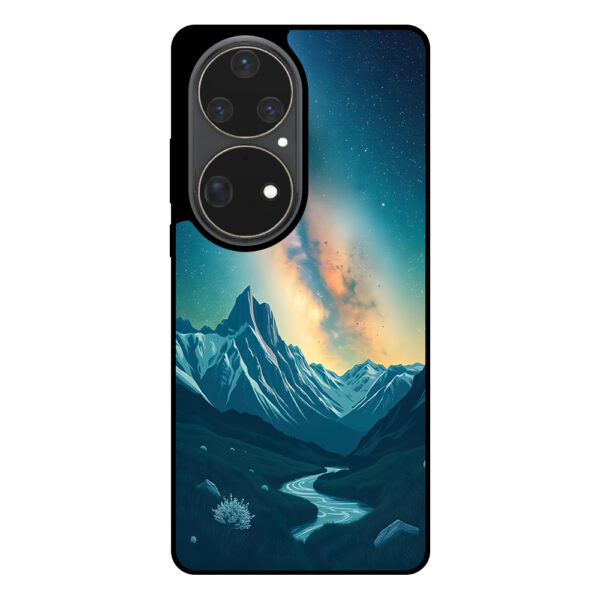 Huawei P50 Pro telefoonhoesje met sterrenhemel opdruk