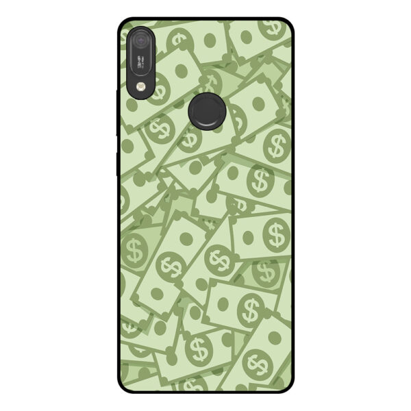 Huawei Y6 (2019) telefoonhoesje met geld opdruk