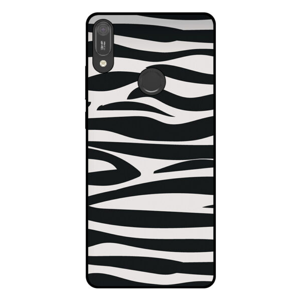 Huawei Y6 (2019) telefoonhoesje met zebra opdruk