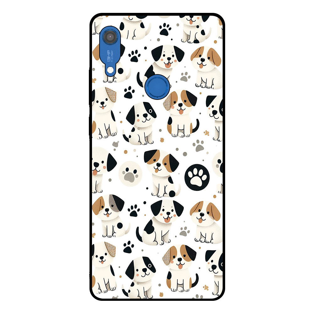 Huawei Y6S telefoonhoesje met honden opdruk