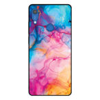 Huawei Y6S telefoonhoesje met regenboog acryl marmer opdruk