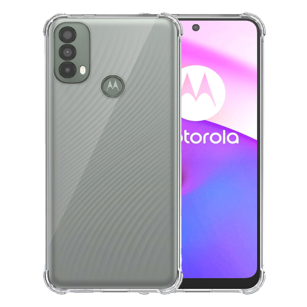 Motorola Moto E30 - E40 transparant hoesje met stootrand