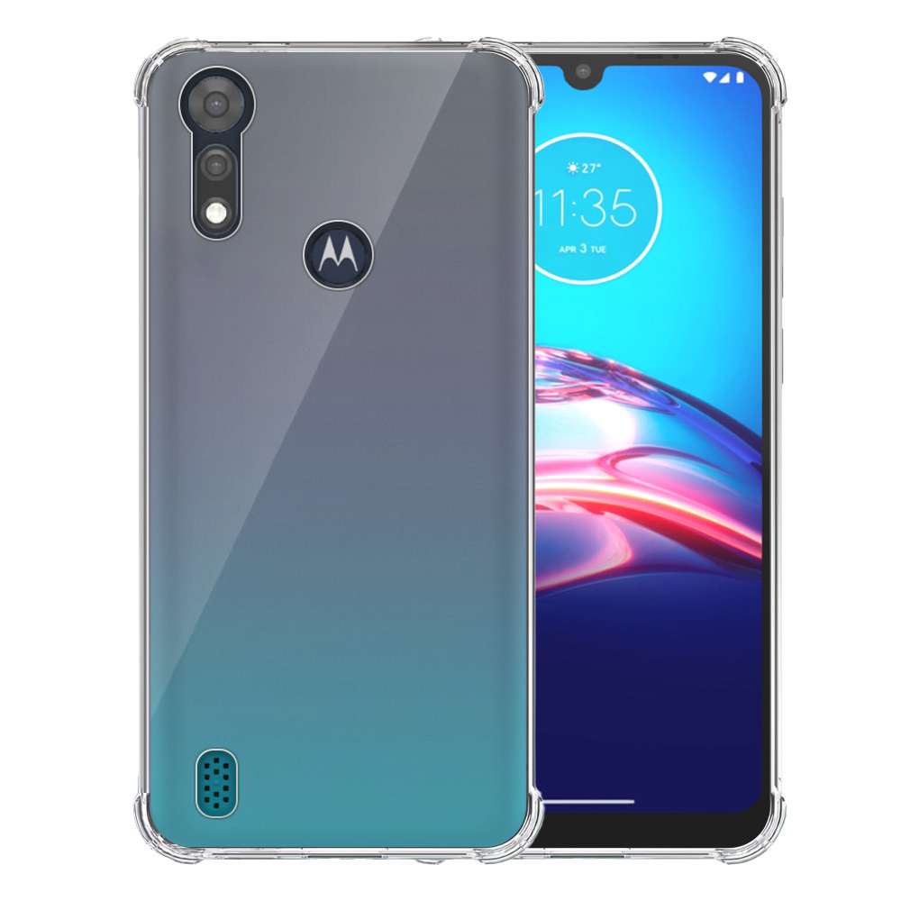 Motorola Moto E6i - E6s 2020 transparant hoesje met stootrand