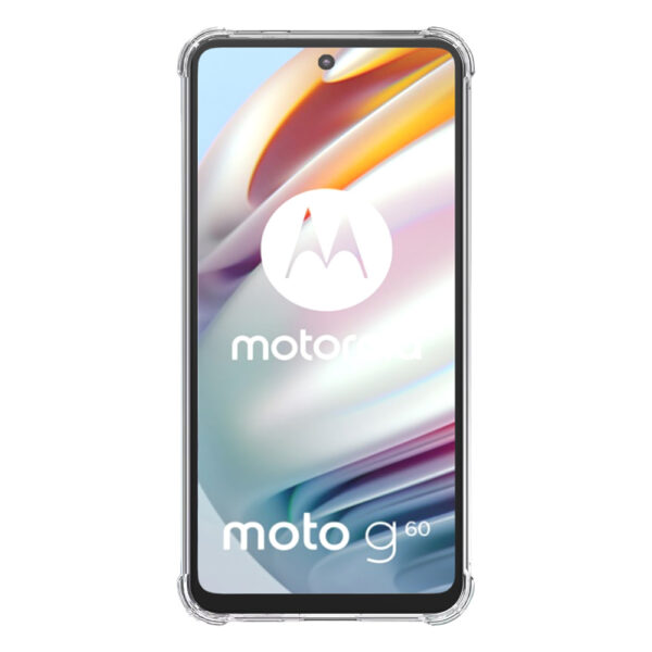 Motorola Moto G60 transparant hoesje met stootrand 2