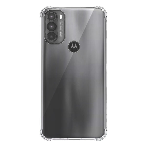 Motorola Moto G71 5G transparant hoesje met stootrand 1