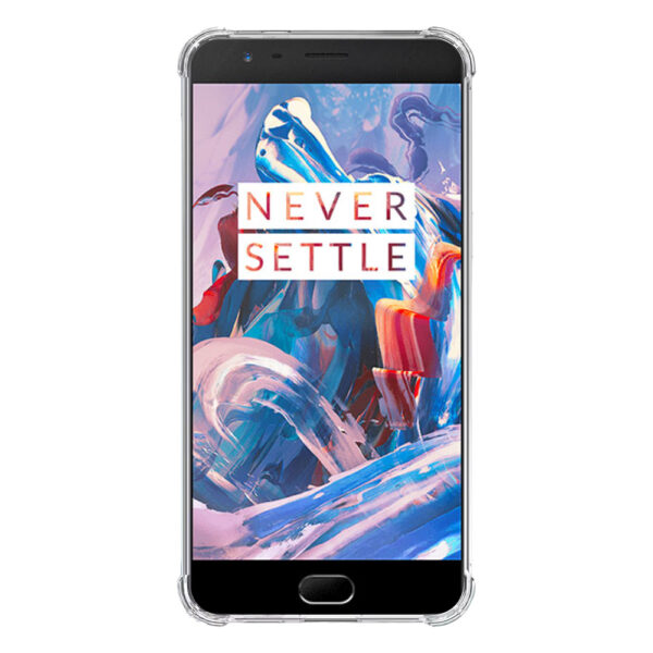 OnePlus 3 transparant hoesje met stootrand 2