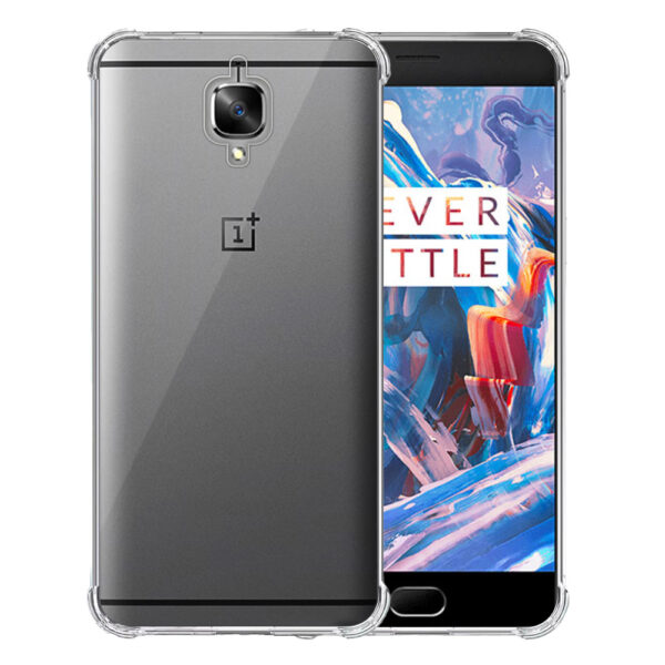 OnePlus 3 transparant hoesje met stootrand