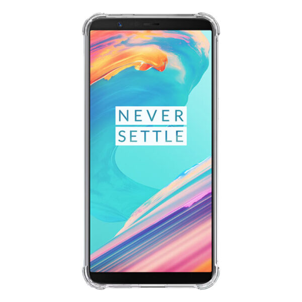 OnePlus 5T transparant hoesje met stootrand 2