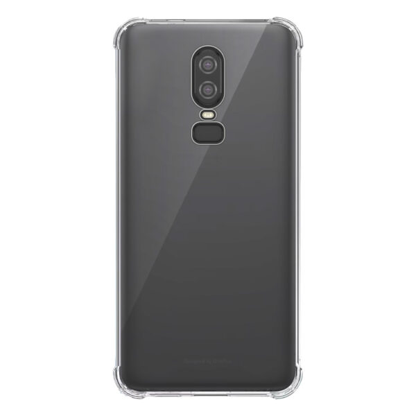 OnePlus 6 transparant hoesje met stootrand 1