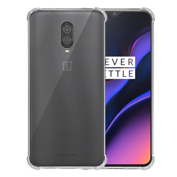 OnePlus 6 transparant hoesje met stootrand