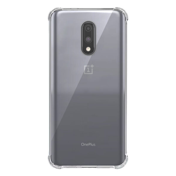 OnePlus 7 transparant hoesje met stootrand 1