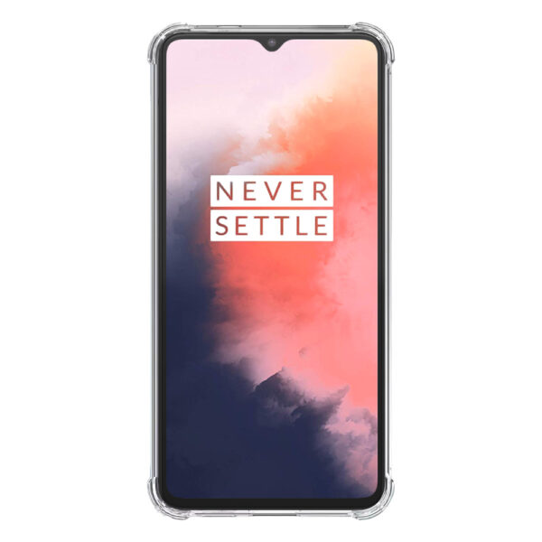 OnePlus 7T transparant hoesje met stootrand 2