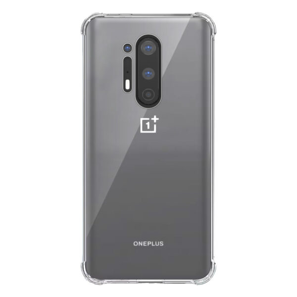 OnePlus 8 Pro transparant hoesje met stootrand 1