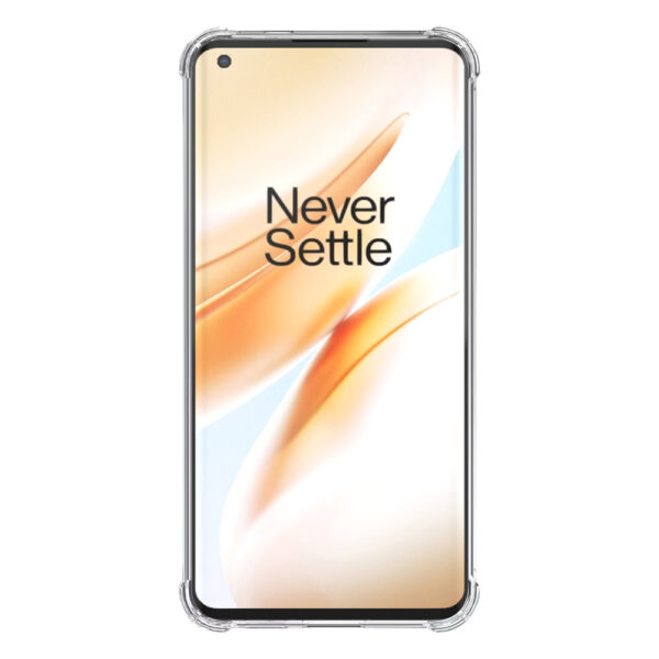 OnePlus 8 Pro transparant hoesje met stootrand 2