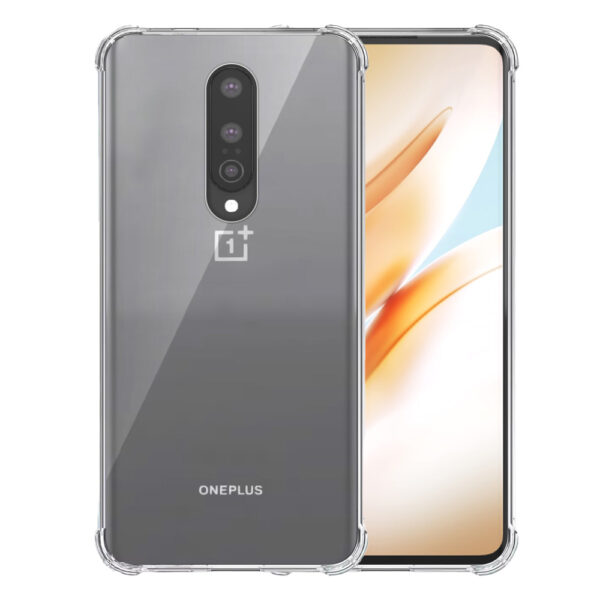 OnePlus 8 transparant hoesje met stootrand