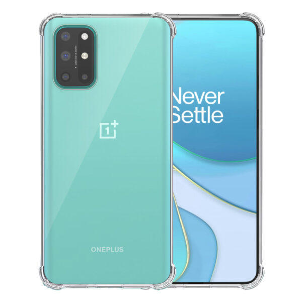 OnePlus 8T transparant hoesje met stootrand