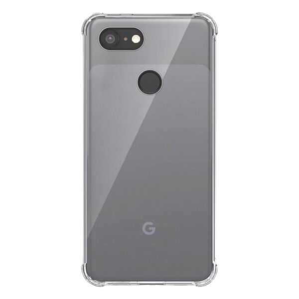 Google Pixel 3 transparant hoesje met stootrand 1