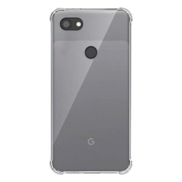 Google Pixel 3A XL transparant hoesje met stootrand 1