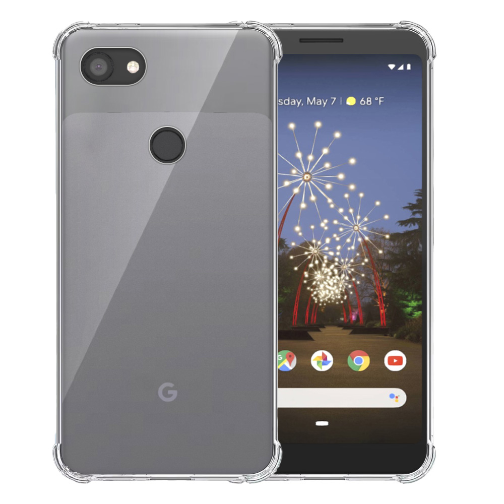 Google Pixel 3A XL transparant hoesje met stootrand