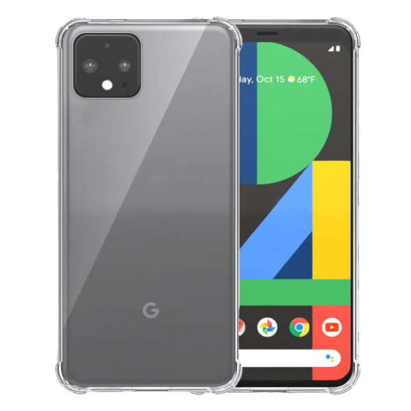 Google Pixel 4 transparant hoesje met stootrand