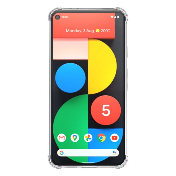 Google Pixel 5 transparant hoesje met stootrand 2