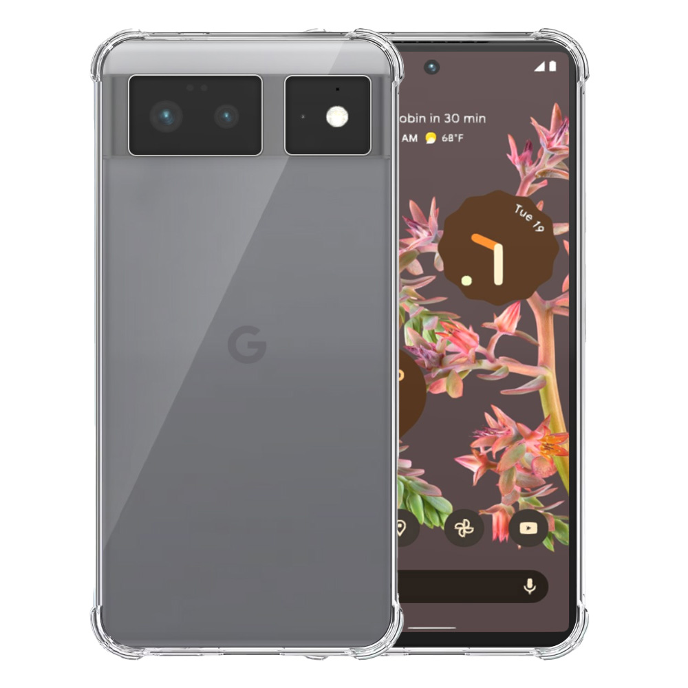 Google Pixel 6 transparant hoesje met stootrand