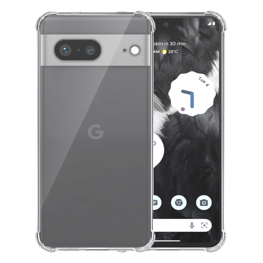 Google Pixel 7 transparant hoesje met stootrand