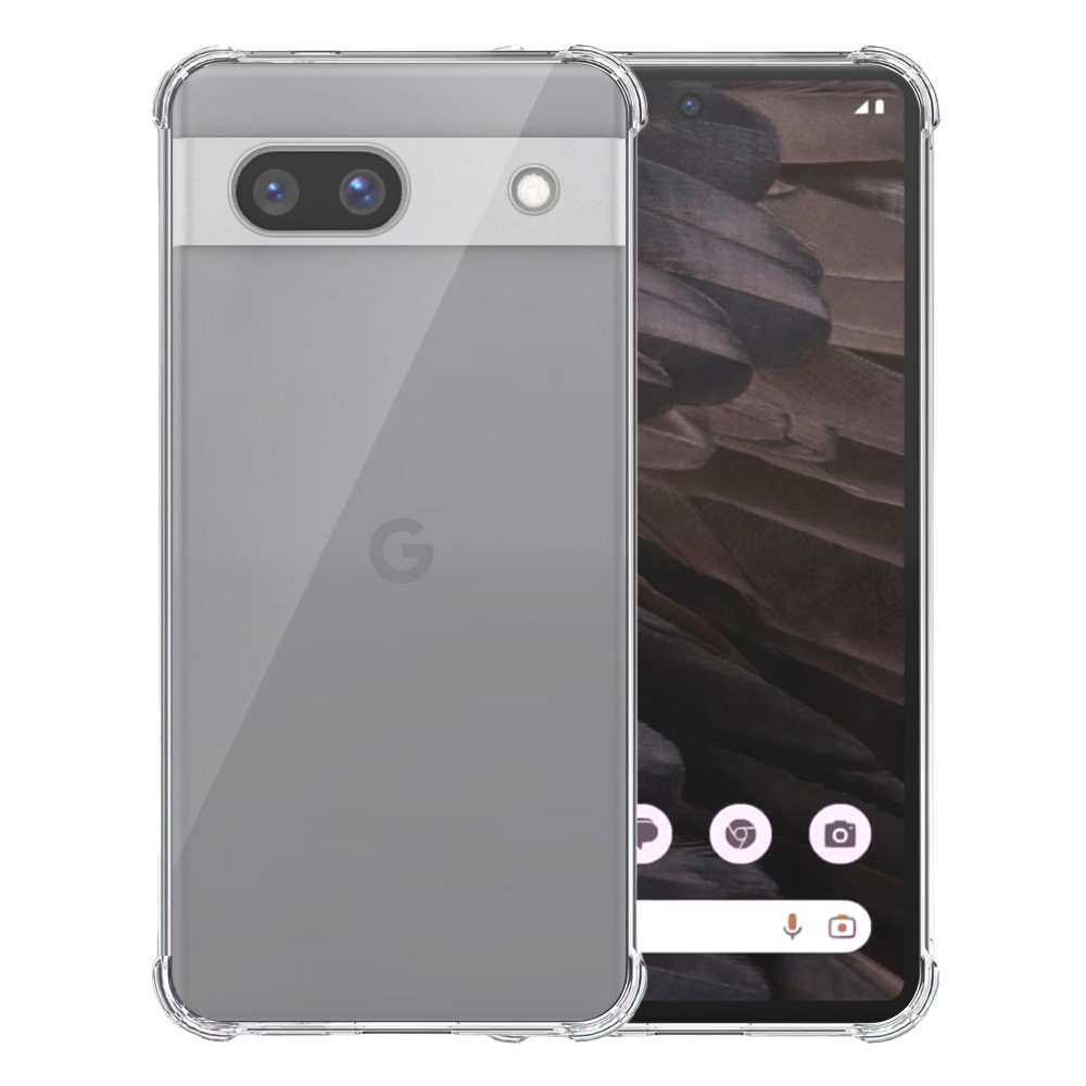 Google Pixel 7A transparant hoesje met stootrand