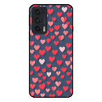Motorola Edge 20 telefoonhoesje met kleine hartjes opdruk